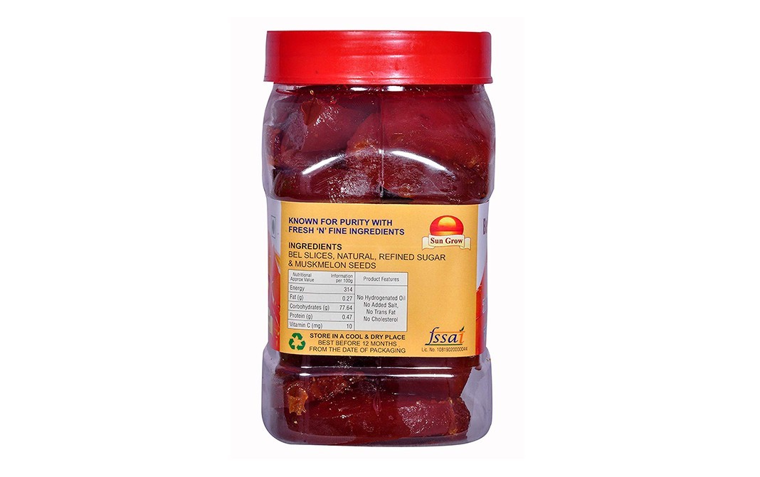 Sun Grow Bel Murabba    Plastic Jar  1 kilogram